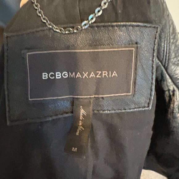 BCBG 100% Leather Jacket // Size M - Picture 5 of 6